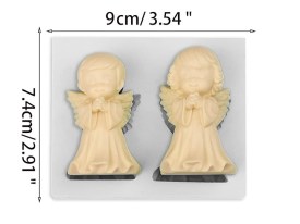 Molde silicona angelito y angelita